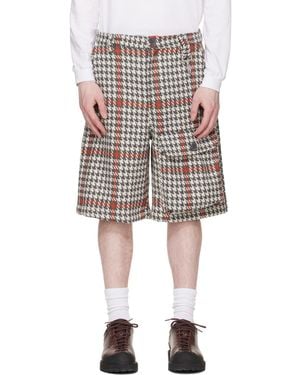 Reese Cooper Wool Houndstooth Patch Pocket Shorts - Black