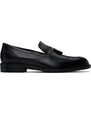 BOSS Tassel Leather Loafers - Black