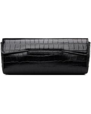 TOTEME Soft Croco-Embossed T Clutch - Black