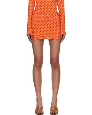Miaou Elektra Miniskirt - Orange
