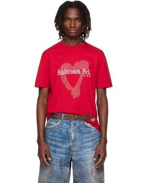 ANDERSSON BELL Essential Heart T-Shirt - Red
