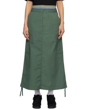 Carhartt Cargo Long Midi Skirt - Green