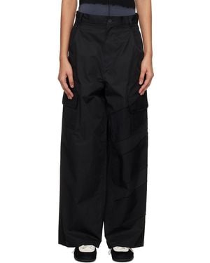 Y-3 Wide Cargo Trousers - Black
