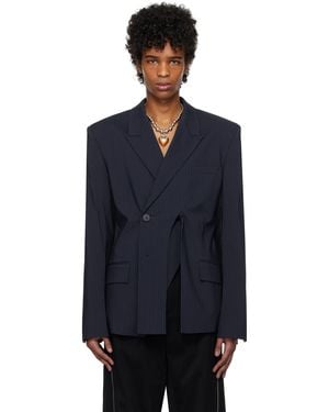 OTTOLINGER Oversize Split Blazer - Blue