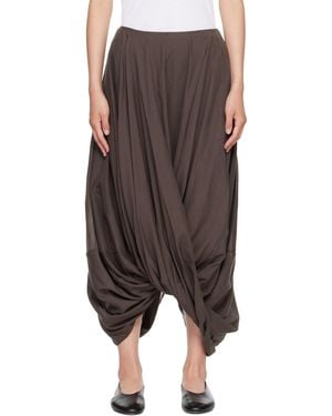TOTEME Cocoon Maxi Skirt - Brown