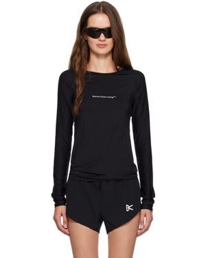 District Vision Aloe Long Sleeve Fitted Sport T-Shirt - Black