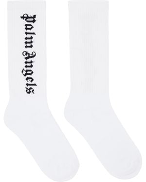 Palm Angels Classic Logo Socks - White