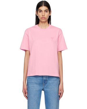 Ami Paris Ami De Cœur T-Shirt - Red