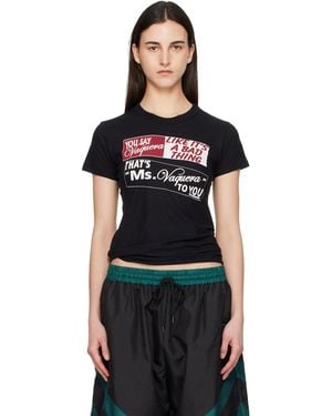 VAQUERA Bumper Sticker T-Shirt - Black