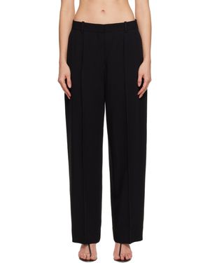 TOTEME Wide Fluid Pants - Black
