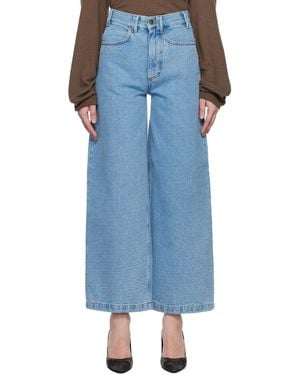 Meta Campania Collective Egon Wide-leg Washed Jeans - Blue