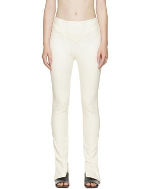 Dion Lee Off- Double Arch Corset Trousers - White