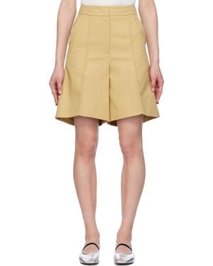 RECTO. Structured Shorts - Natural
