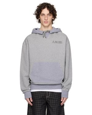 Amiri Stencil Oversized Hoodie - Grey