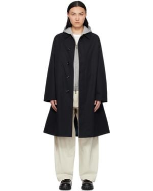 Nanamica 2L Cotton Gore-Tex Balmacaan Coat - Black