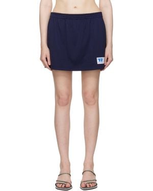 Alexander Wang Deconstructed Athletic Mesh Skort - Blue