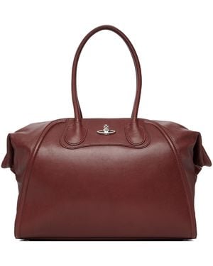 Vivienne Westwood Burgundy Shirley Holdall Tote - Red