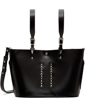 Toga Big Leather Tote - Black