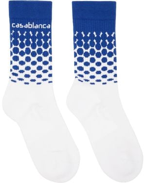 CASABLANCA Beyond Destiny Gradient Socks - Blue