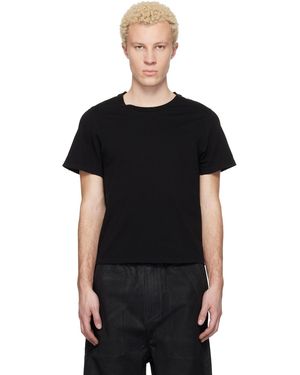 Det Blev Sent T-Shirt Écourté Noir