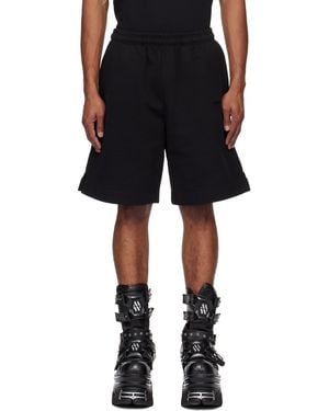Vetements Embroidered Logo Shorts - Black