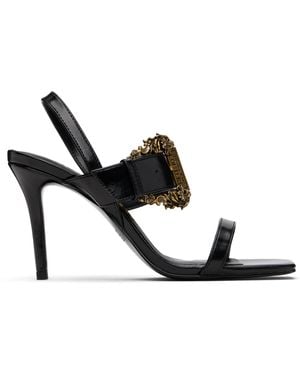 Versace Jeans Couture Baroque Buckle Emily Sandals - Black