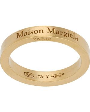 Maison Margiela Bague À Logo - Métallisé