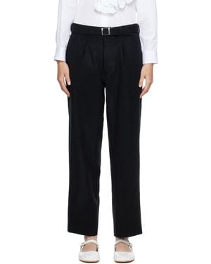 Tao Comme Des Garçons Belted Trousers - Black