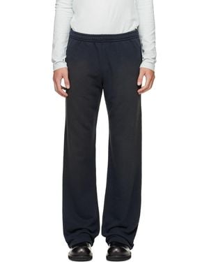 Acne Studios Fleece Stamp Logo Trousers - Blue