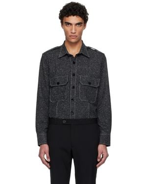 Ernest W. Baker Pocket Overshirt - Black