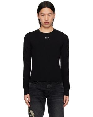 Off-White c/o Virgil Abloh Off- Diags セーター - ブラック
