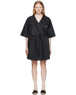 Ganni Ssense Exclusive Recycled Nylon Sport Dress - Black