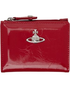 Vivienne Westwood Slim Flap Card Holder - Red