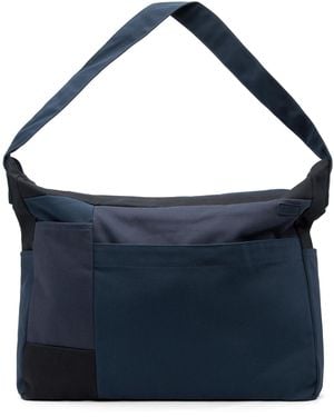 Nanamica Cotton Canvas Shoulder Bag - Blue