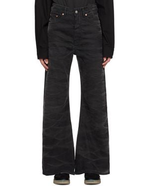 MM6 by Maison Martin Margiela Black Flared Jeans