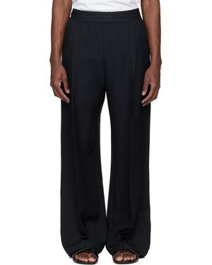 Stockholm Surfboard Club Relaxed Fit Trousers - Black