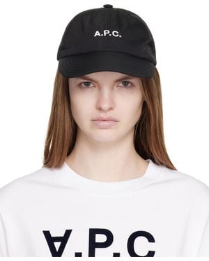 A.P.C. ブラック Charlie キャップ - マルチカラー