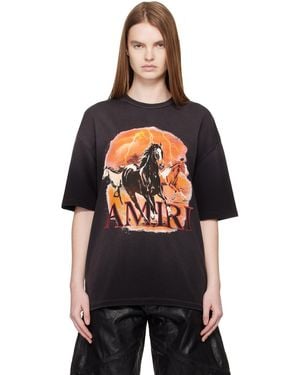 Amiri Plains Oversized T-Shirt - Black