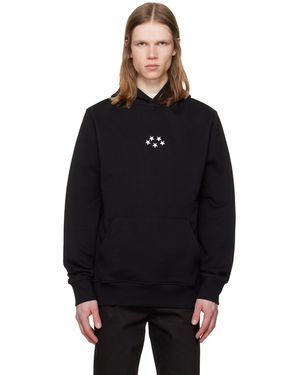 JKEEFER Stars Embroidery Hoodie - Black