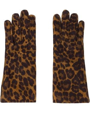 Gianvito Rossi Suede Gloves - Brown