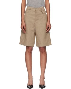 Max Mara Eric Denim Shorts - Natural