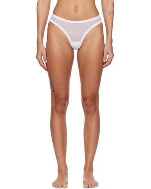 Fruity Booty Moss Thong - White