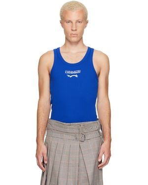 Charles Jeffrey Clash Of Clans Edition Logo Tank Top - Blue