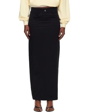 Coperni Jogging Midi Skirt - Black