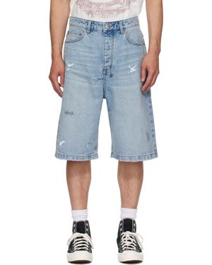 Ksubi Short De Peintre Maxx Bleu