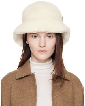 【送料&関税込】Max Mara Loretta Cotton Bucket Hat With Allo Max Mara Cotton Loretta Bucket Hat in Natural | Lyst