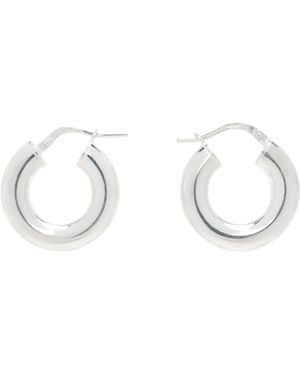 Sophie Buhai Tiny Everyday Hoop Earrings - White