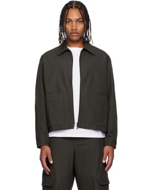 SAGE NATION Index Cotton Twill Jacket - Black