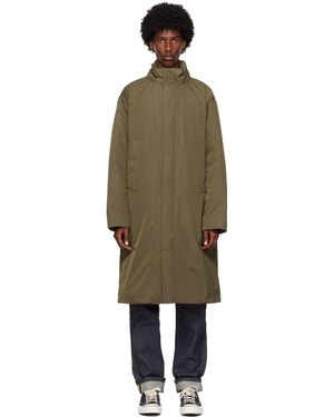 Calvin Klein Khaki Stand Collar Down Coat - Black