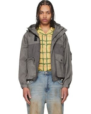 ANDERSSON BELL Tie-Dyed Beach Shell Jacket - Black